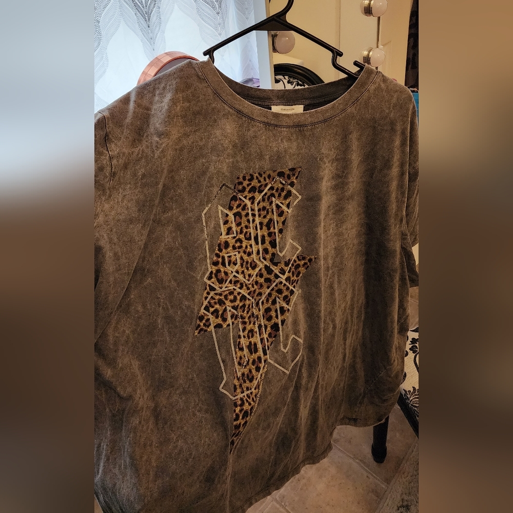 Maurices AC/DC Acid Washed Weathered Tee